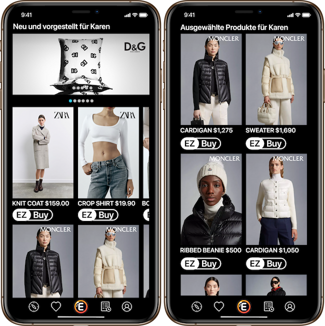 KI-gestützte Bequemlichkeit: Die EZEEBUY-App passt das mobile Einkaufen auf Sie an