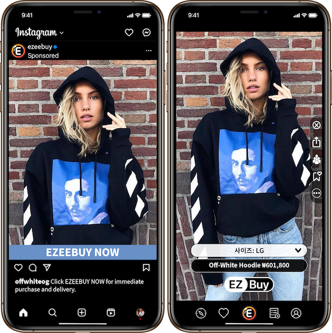 영향력, 발견, 구매: 소셜 미디어 쇼핑을 향상시키는 EZEEBUY 앱